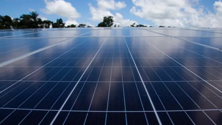 tech - extreme close up of solar panels colombia"