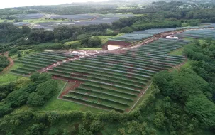 solar panel field