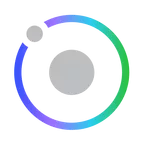 AES Icon for hyrdrogen: grey dot surrounded by circle of AES colors