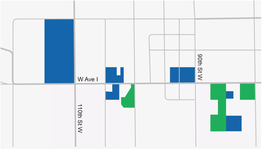 Rangeland and High Valley solar+ storage map