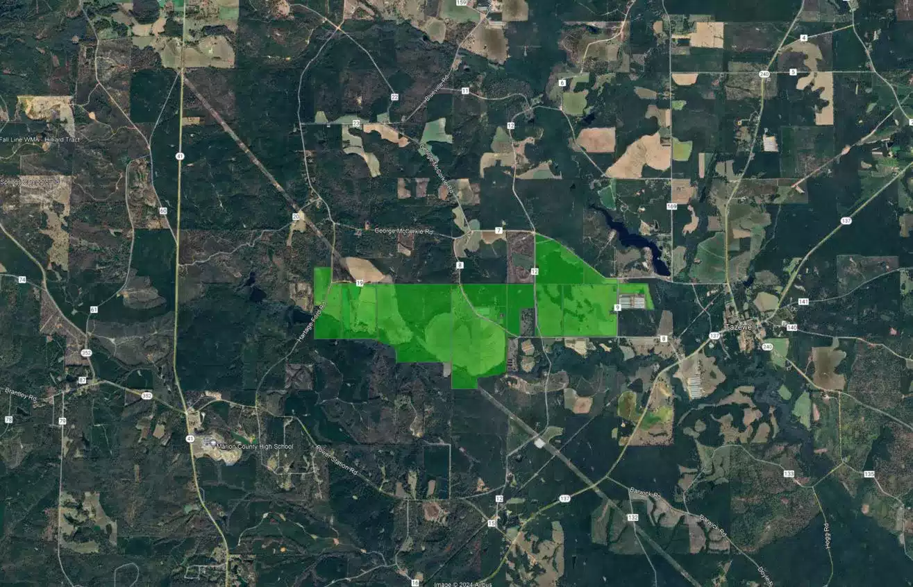 Heart Pine Solar Map