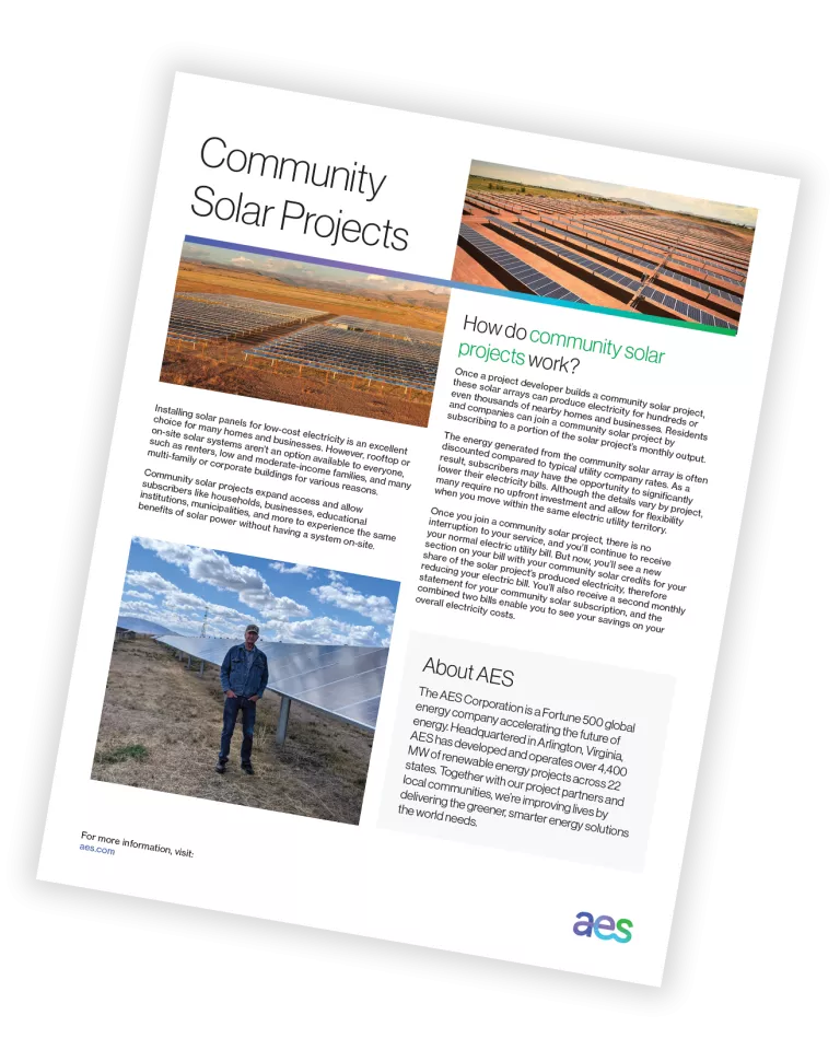 Community solar fact sheet