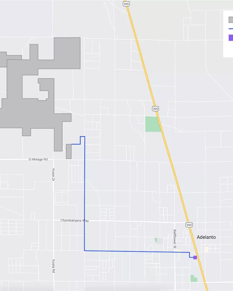 Baldy Mesa map