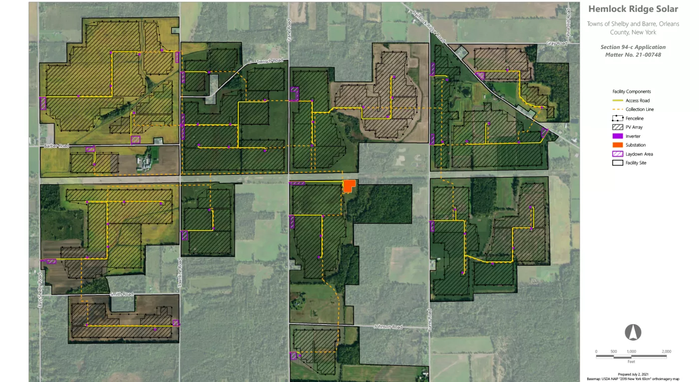 Hemlock Ridge Facility Layout